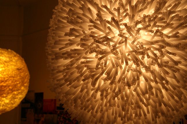 Luminaire from plastic tubules