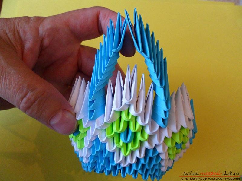 Modular origami vase for sweets. Photo №4