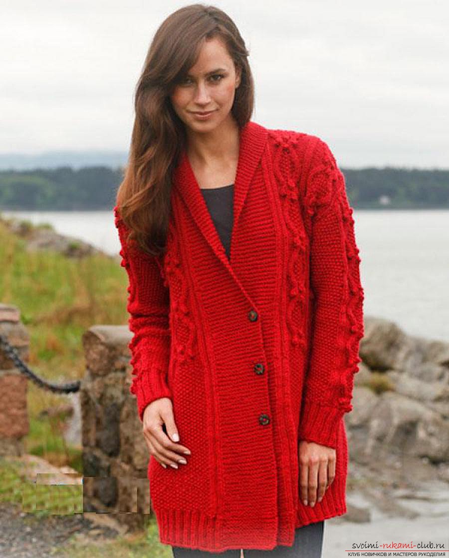 knitted knitted cardigan. Photo # 2