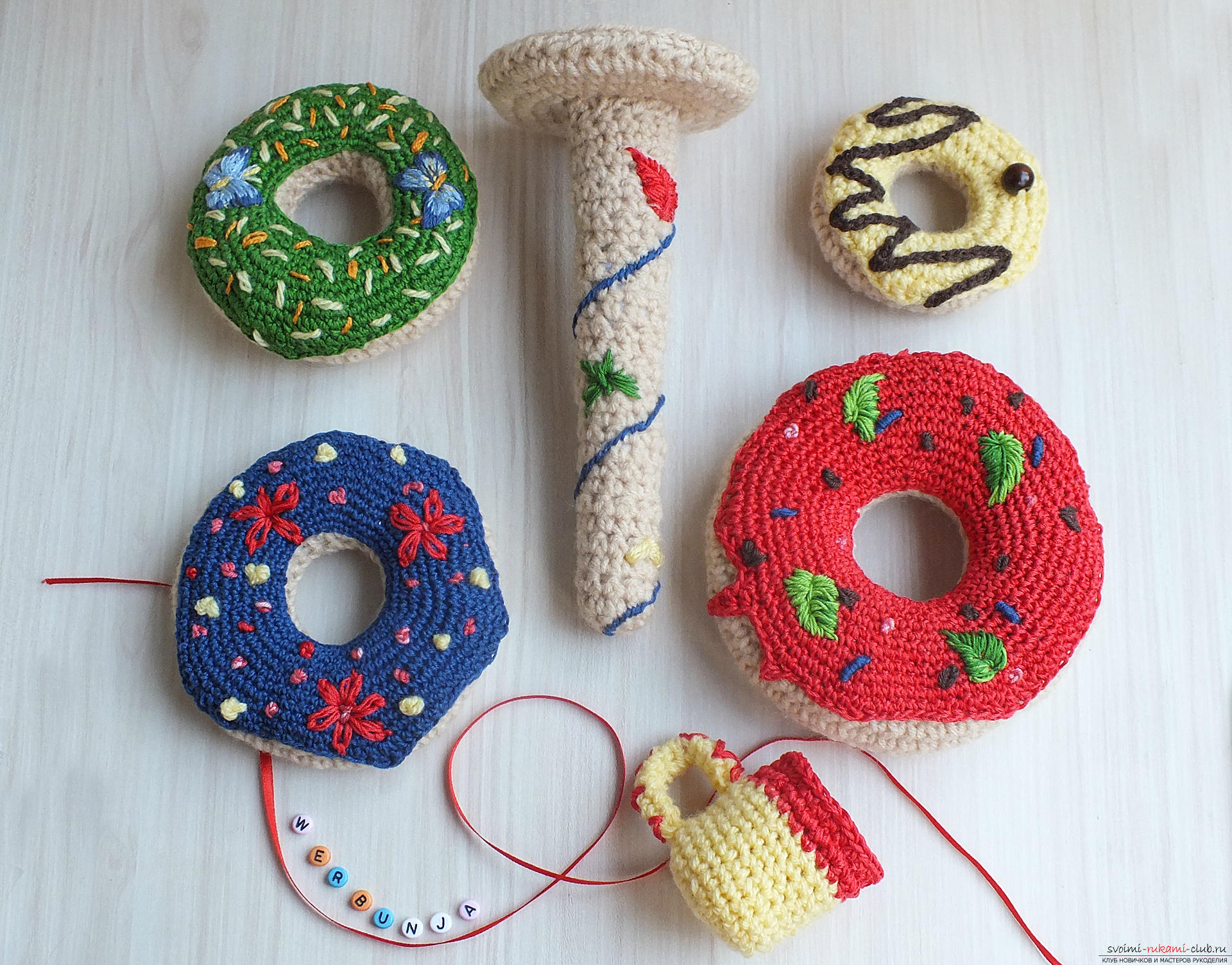 A detailed description of a didactic educational toy, crocheted. Photo №4