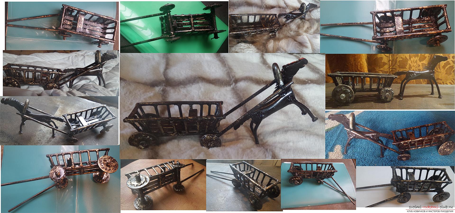 This master class will teach you how to make your own handiwork - a cart of iron. Photo №1