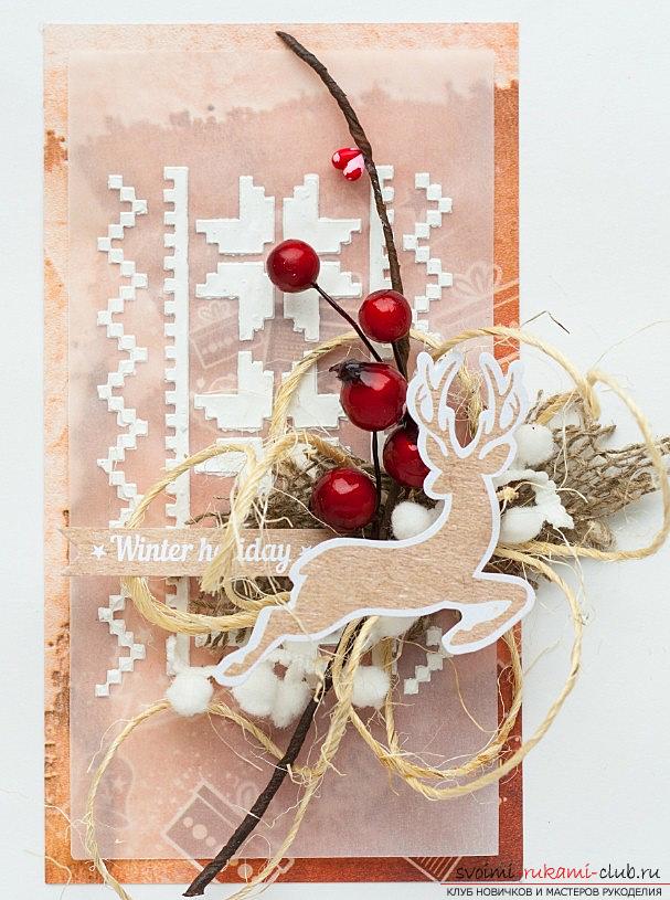 How to make a deer shape for New Year's scrapbook ?. Photo №5