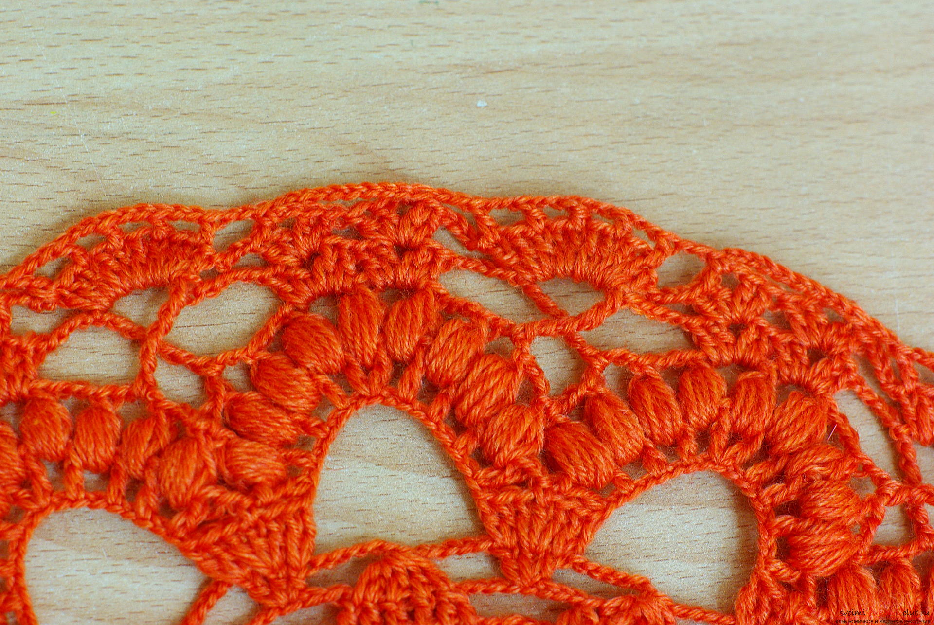 Photo to a lesson on crochet napkins. Photo №13