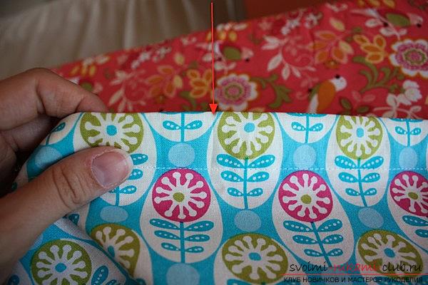 A simple variant of sewing a dress-pillow case for a girl. Photo # 23