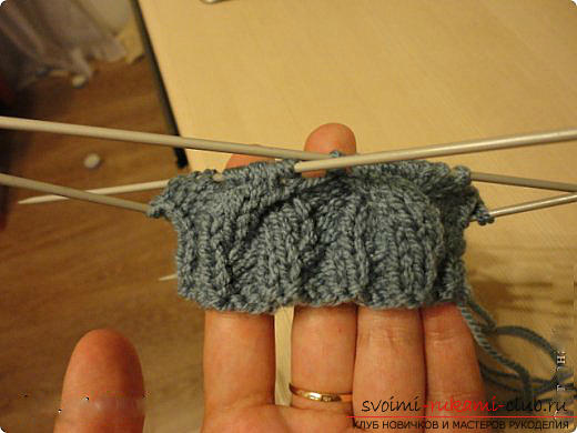 Master class for knitting mittens with knitting needles for women with photo and description .. Picture №23