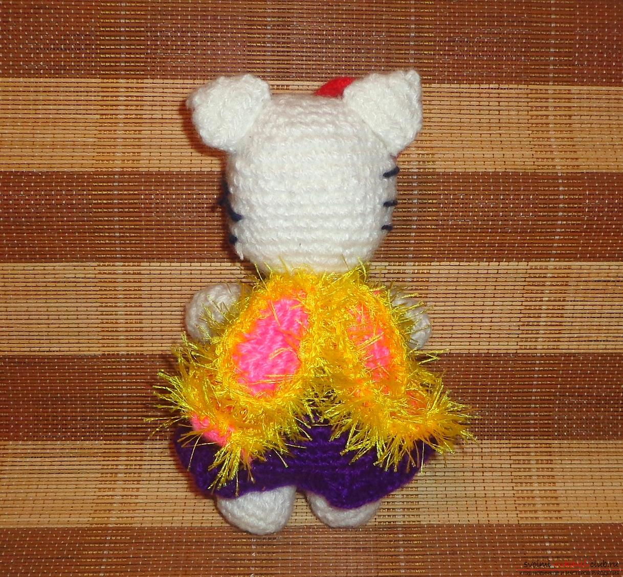 Picture crochet soft toys - kitty 