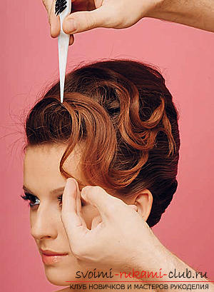 How to make an interesting wedding hairstyle for medium hair with your own hands. Photo Number 18