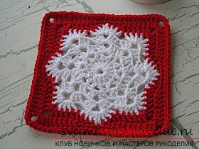 Crochet square crochet: simple charts and instructions. Photo №1