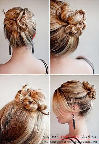 How to make beautiful hairstyles for medium length hair at home in a hurry. Photo №4