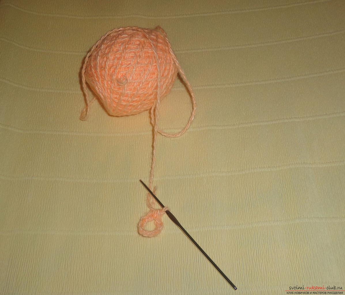 This master class of crochet crochet contains a rose pattern and a description of knitting .. Photo # 17