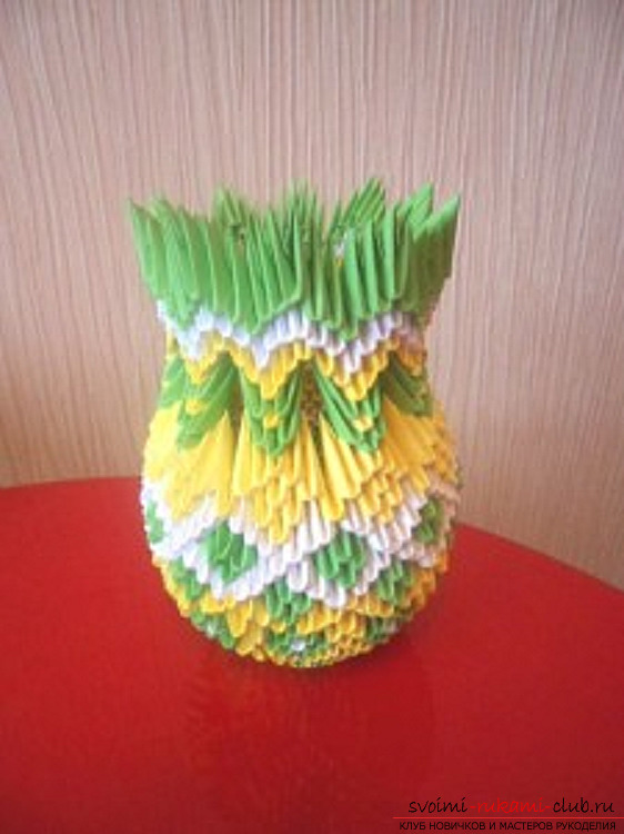 Modular origami vase. Photo №27