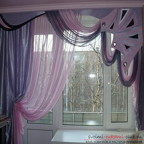 photo examples of curtains of lambreken for the kitchen. Picture №3