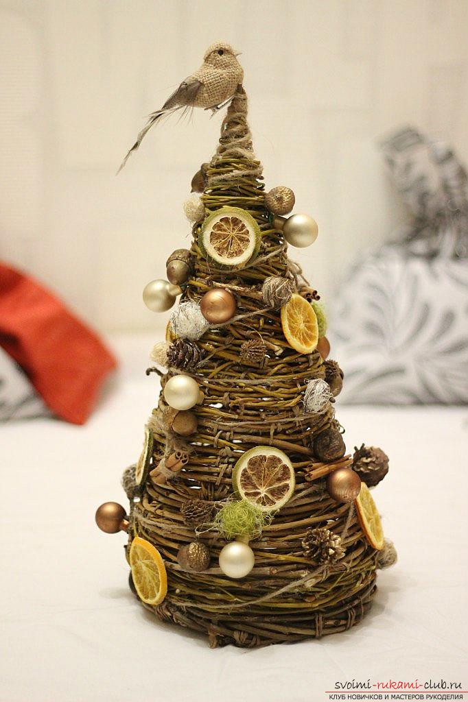 Crafts from willow branches and cones with their own hands for the 2015 competition. Picture №3