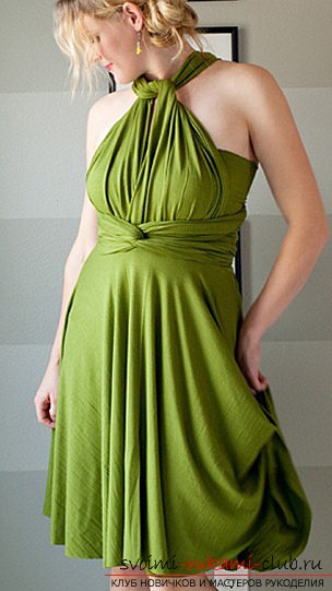 Make a dress-transformer for any occasion. The method of simple dress with your own hands .. Photo # 4