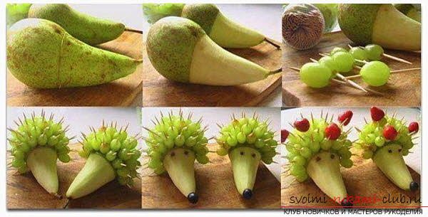 Examples of making autumn articles from vegetables at home .. Photo # 5