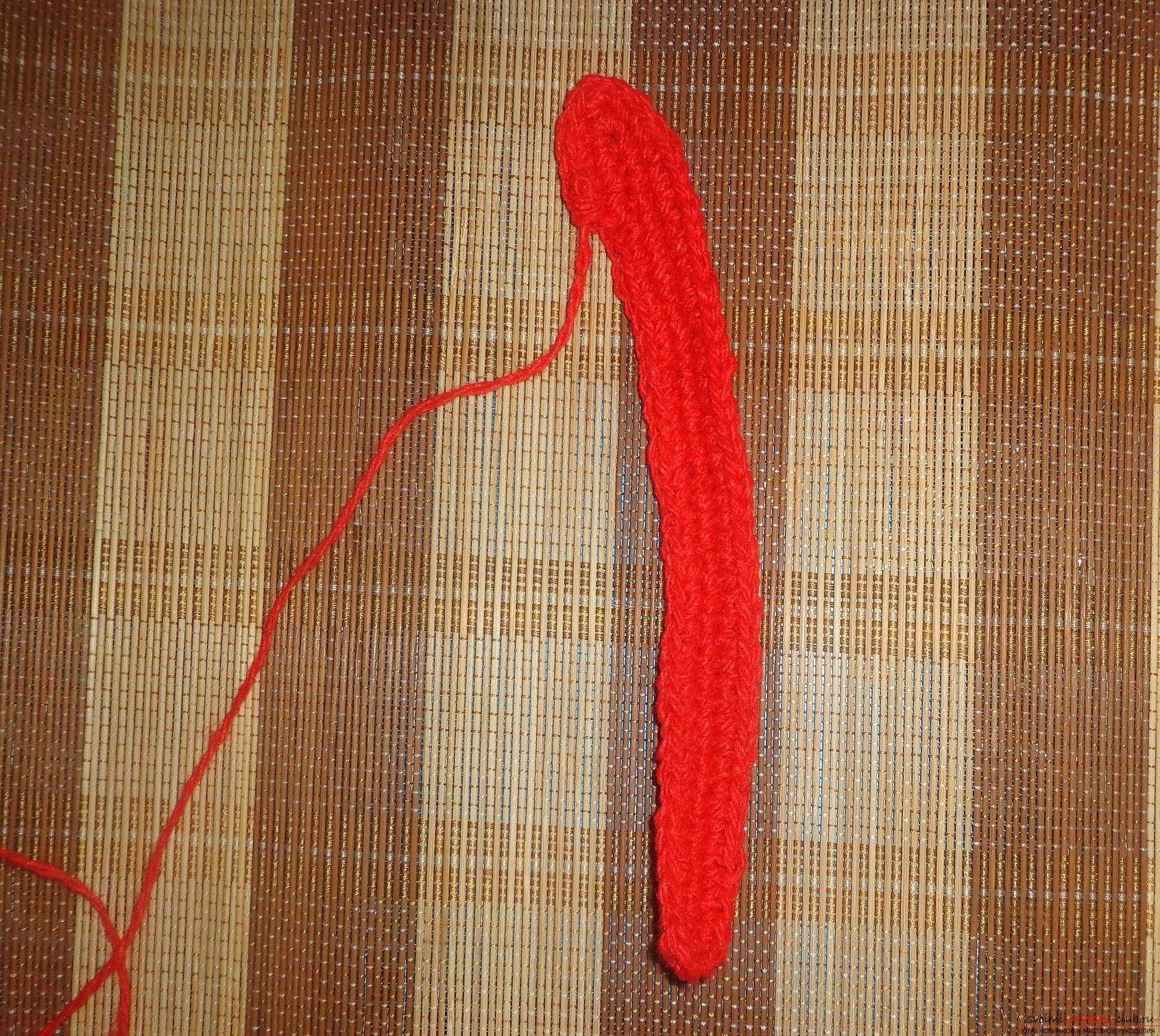 Photos of the process of crochet at home high slippers. Photo №7