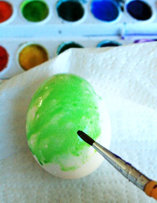 master-class painting of Easter eggs in watercolor