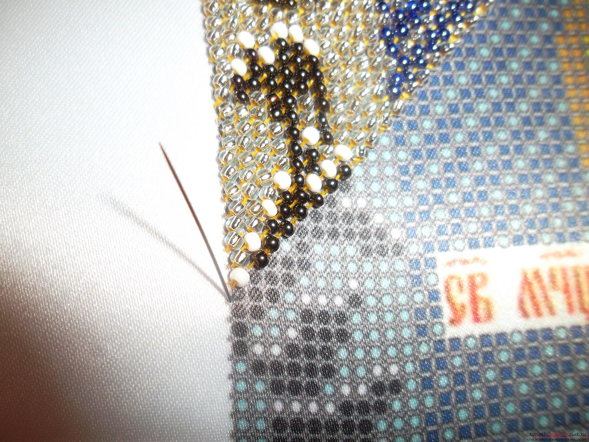 A lesson on embroidering beads of icons with your own hands with a step-by-step description. Picture №3