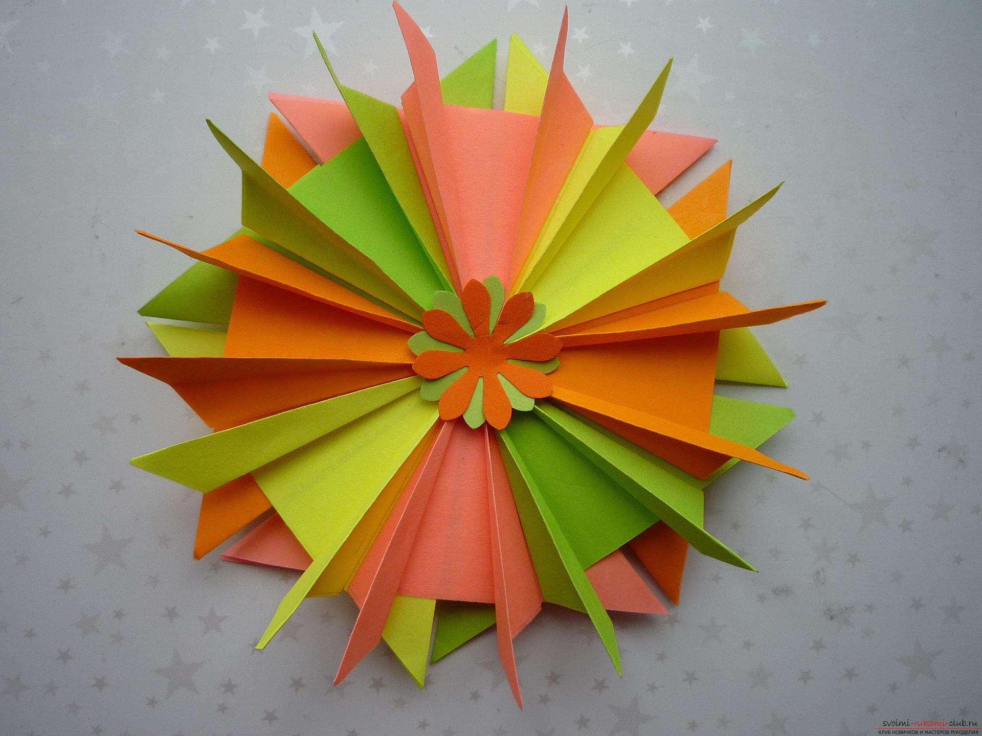 The master class will tell you how to make a modular origami star out of paper with your own hands. Photo number 12