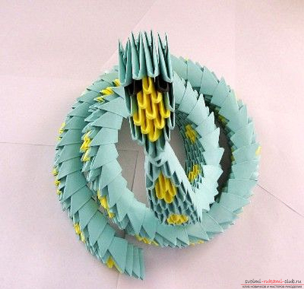 modular origami snake. Picture №34