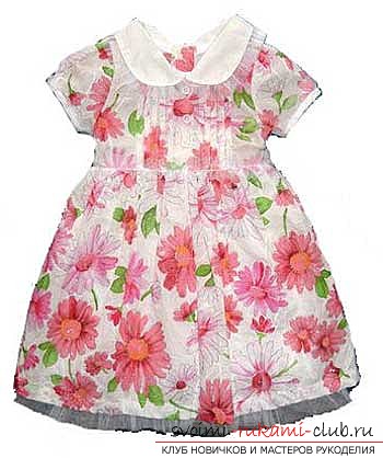 make a simple pattern of dresses for the girl with their own hands. Photo # 2