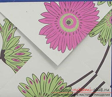 Scrapbooking a New Year's card-envelope with your own hands - a step-by-step master class. Photo №1