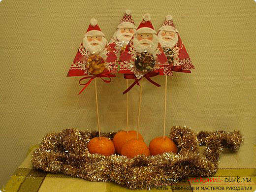 New Year's crafts, Santa Claus with his own hands, how to make Santa Claus, crafts with children, ideas and detailed lessons .. Photo # 25