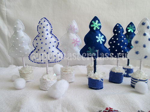 How to sew a Christmas tree with your own hands from felt