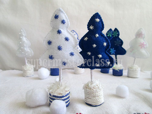 How to make a Christmas tree out of felt with your own hands