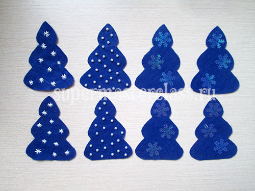 Christmas tree made of felt with your own hands: how to decorate