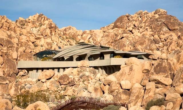 stone house in the rocks of Joshua Tree National Park