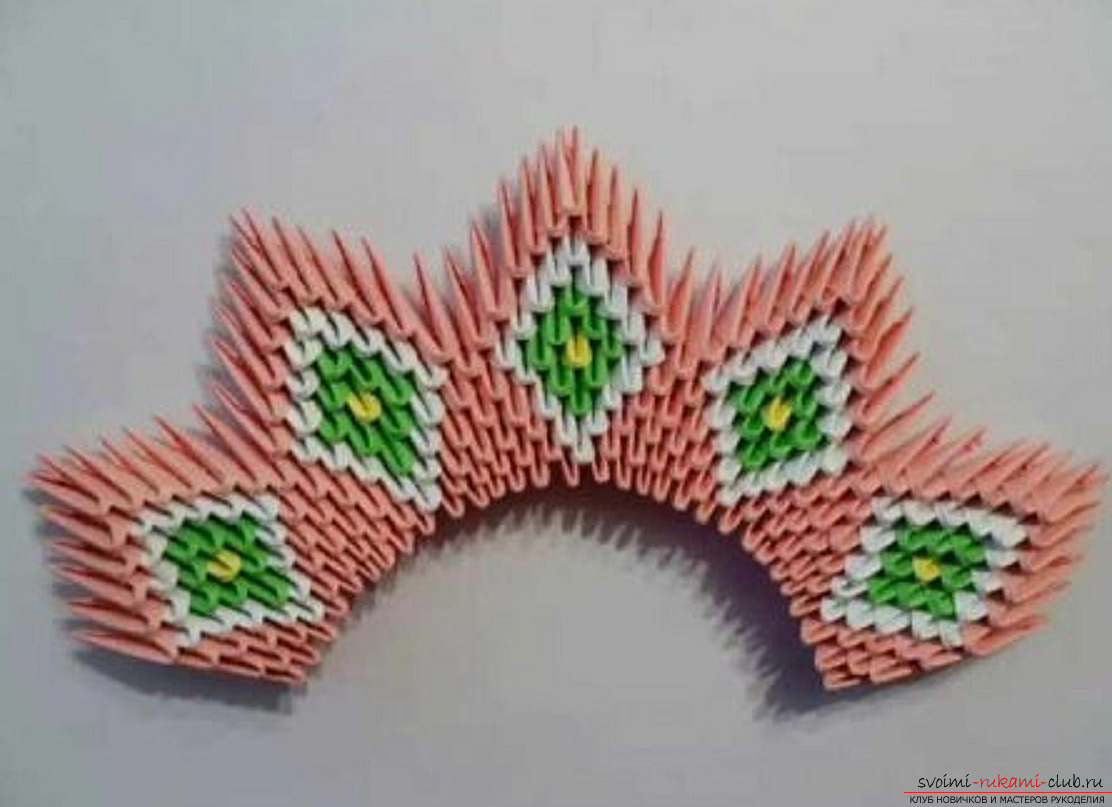modular origami peacock. Picture №31