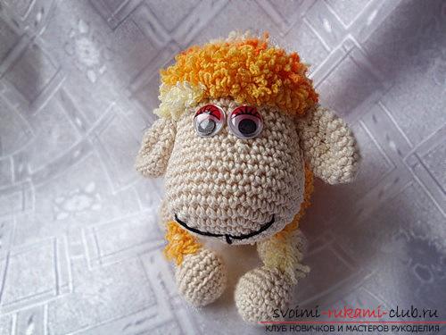 Tie the lamb amigurumi with your own hands using the hook: step-by-step description and photo. Photo №13
