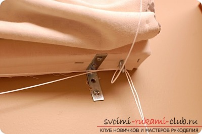an instruction to create simple Roman curtains for the kitchen. Picture №10
