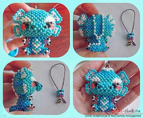 Two free master class on weaving of beads toys Bezubik and water dragon .. Photo №13