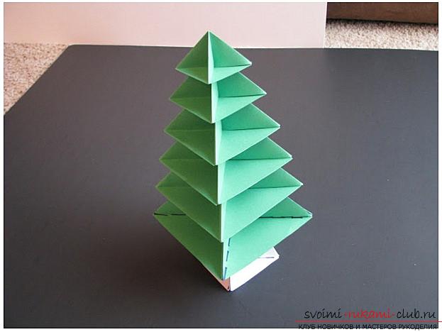 Как да направите декоративни дърво, няколко майсторски класове, за да създадете дървета в техниката на убиване, топиар от хартия и оригами. Снимка №26