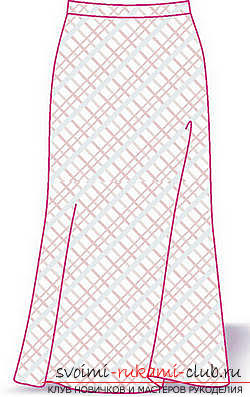 How to quickly and simply sew a skirt-trapezium on an elastic band with your own hands. Photo №1