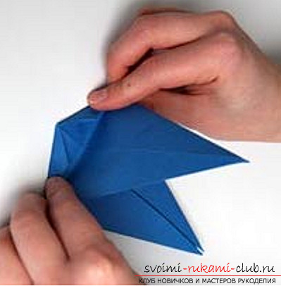 Blue dragon origami. Photo number 15