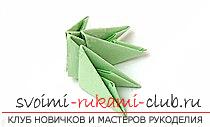 Як створити вироби в класичному орігамі, створення ялинки в техніці модульного орігамі .. Фото №69