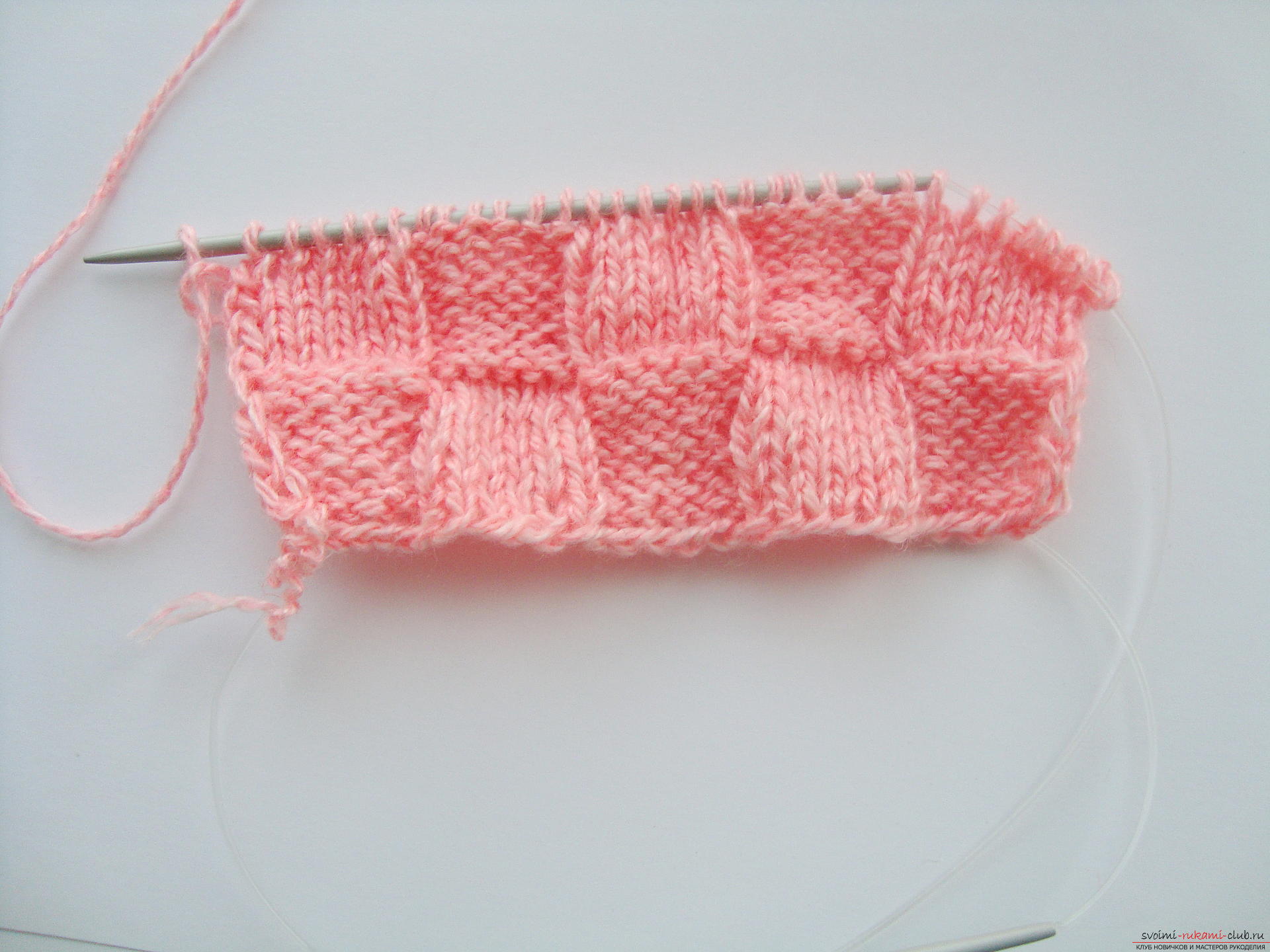 Photo-instruction on knitting needles-napkins under the hot. Photo №7