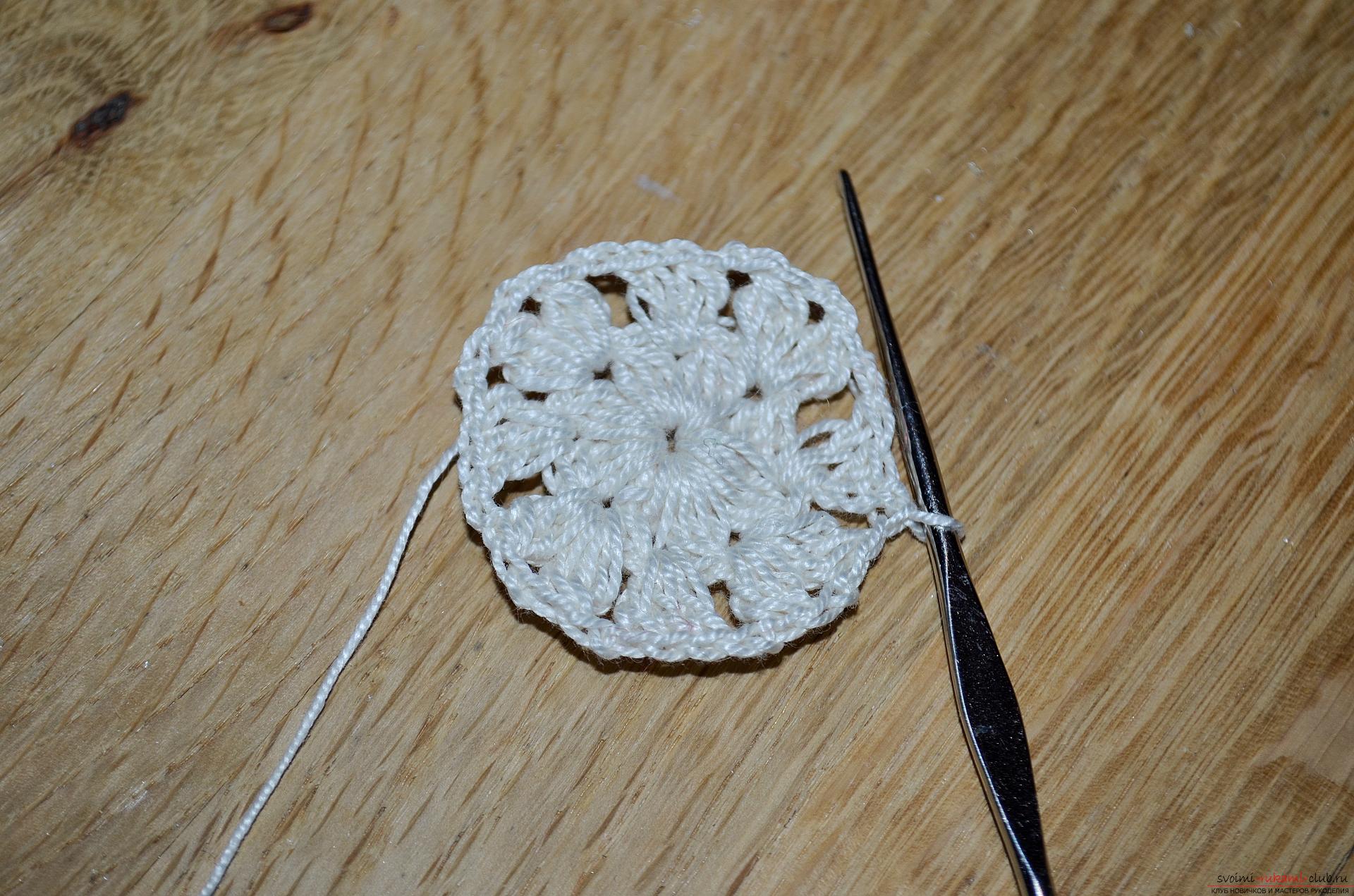 A crocheting lesson for the original cushion-needle bed with step-by-step recommendations and photos. Photo №7
