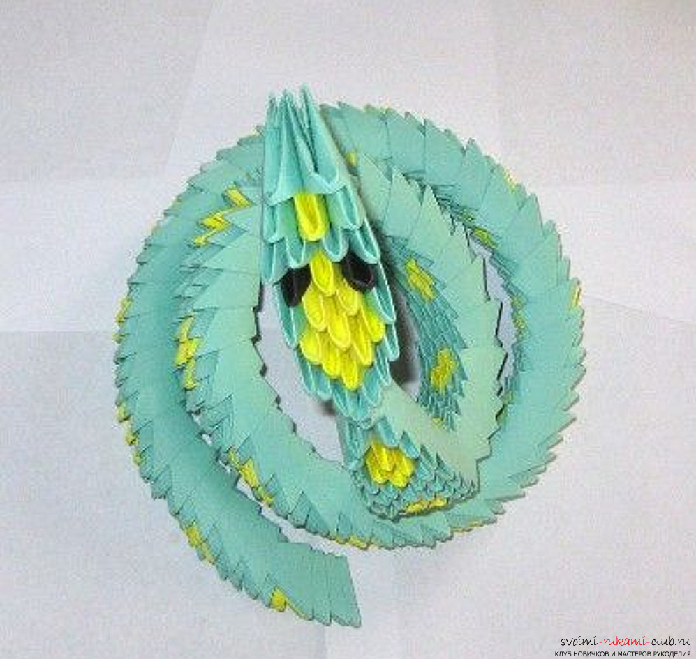 modular origami snake. Photo number 36