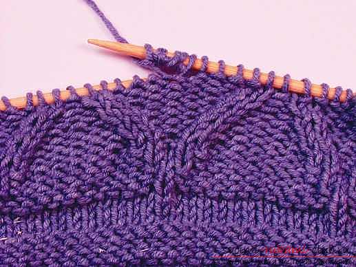 Knitting on knitting needles, knitting for knittingbeginners, knitting patterns, openwork patterns, how to knit openwork patterns, jacquard patterns, how to knit a lazy jacquard pattern with knitting needles, braids, master classes for knitting them .. Photo # 21