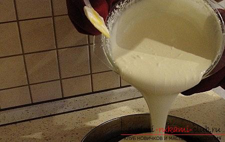 Baking a New Year's cake-souffle with a snowflake-baking with your own hands. Photo # 2