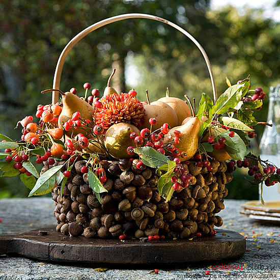 Crafts on the subject very much, crafts for children with their own hands, crafts made of natural materials with their own hands, crafts made of acorns, autumn bouquet .. Photo №15