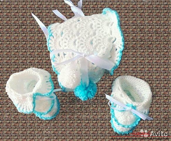 Crochet-shaped things for baby. Photo # 2