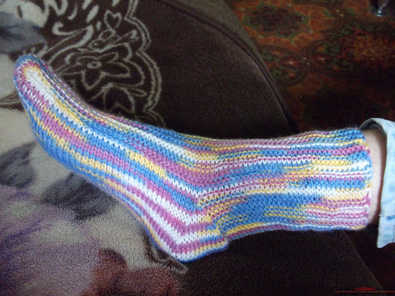 crocheted openwork socks. Photo # 2