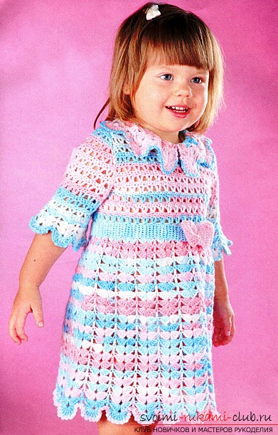 Original dress for the girl crocheted. Photo №8