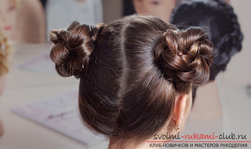 Children's hairstyles with their own hands, which can be performed in a hurry with photo and description .. Photo №1