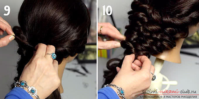 Master classes on creating hair styles for hair of medium length with their own hands. Photo №26